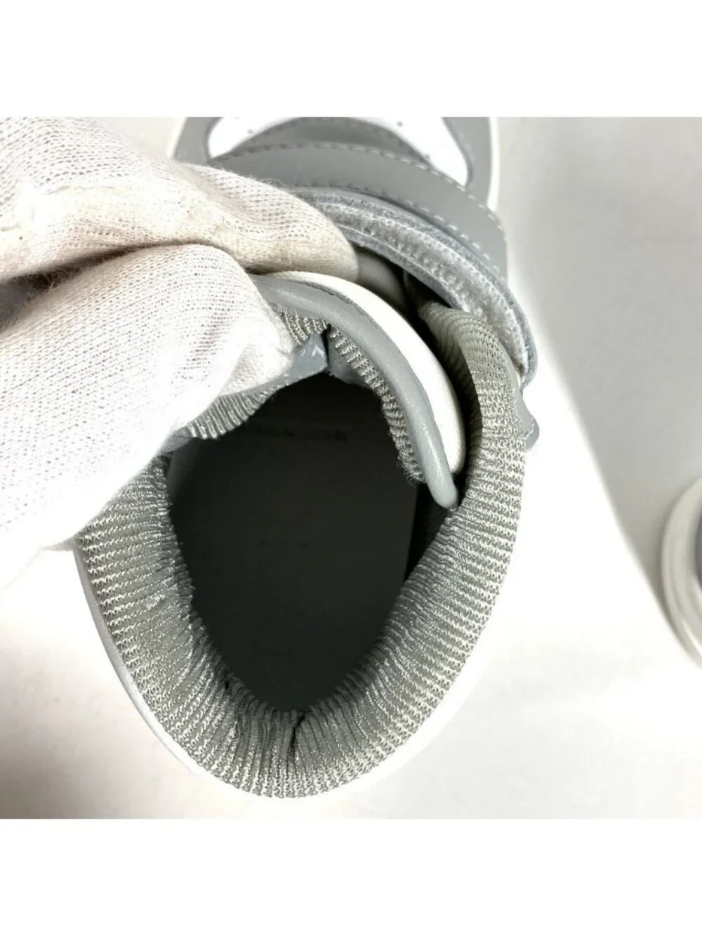 Dior Sneakers Baby Uptown Low Top Leather Gray - Picture 7 of 9